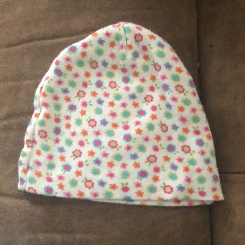 Colorful flower hat for a little girl